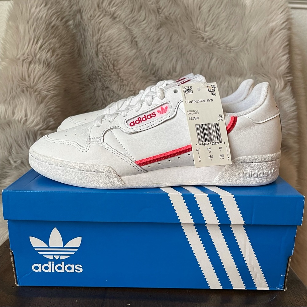 ⛔️SOLD⛔️Adidas CONTINENTAL 80 'WHITE SCARLET FLASH RED'